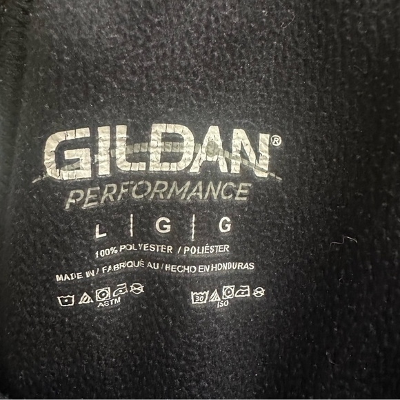 Gildan performance sweat pants black with American flag graphic mens size large - Picture 2 of 5
